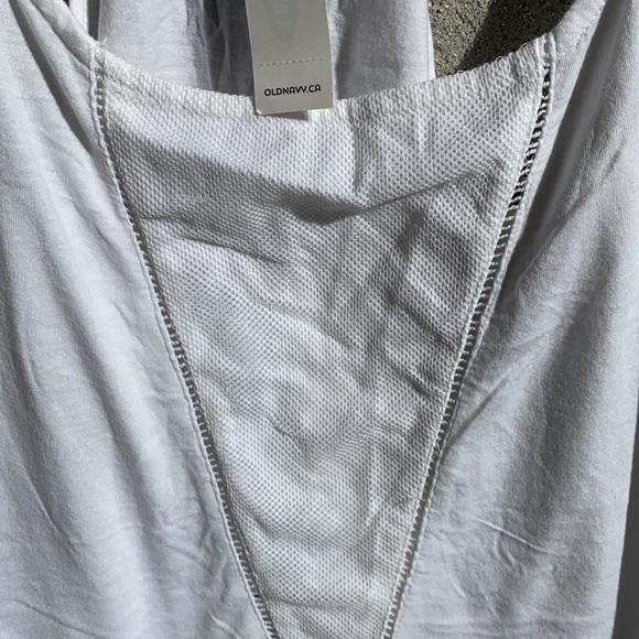 NWT Old Navy Medium Eyelet Racerback tank in white - Picture 4 of 9